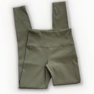 Athleta Elation Rib Tight Eucalyptus Olive S Tall